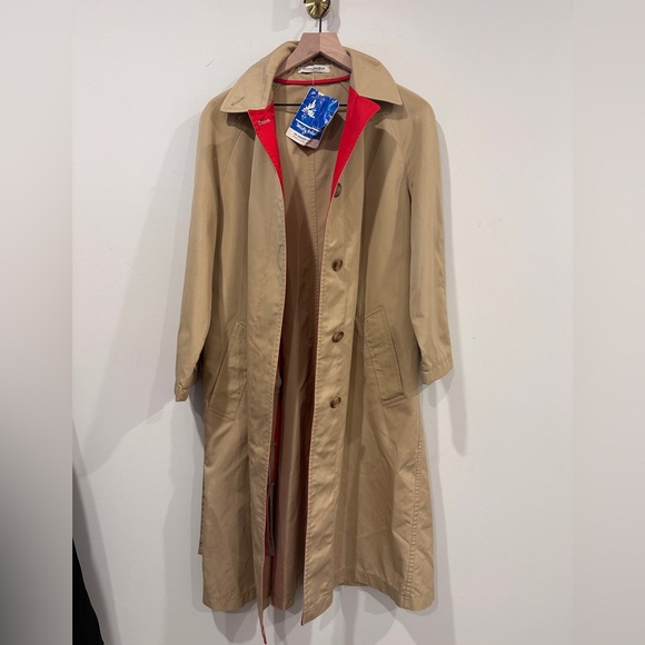 Vintage Belted Trench The Kangaroo Coat By Misty Harbor Mariner III - Picture 4 of 14